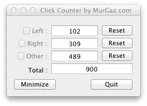 Count Mouse Clicks on Mac OS X with Click Counter Software Utility