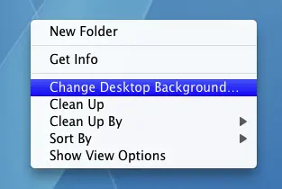 Change Mac OS X Desktop Background