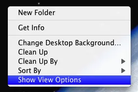View or Configure Desktop Options on Mac OS X