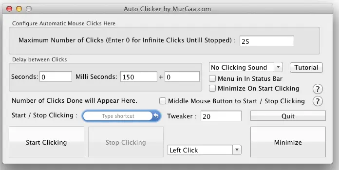 Auto Clicker for Apple Macintosh