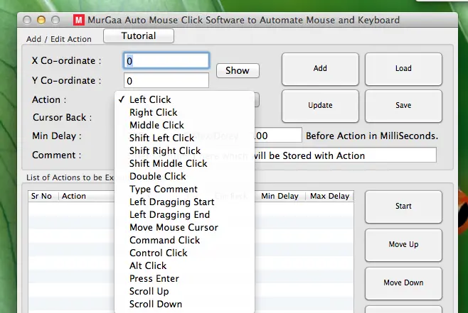 Mouse and Keyboard Macro Script Software for Macintosh